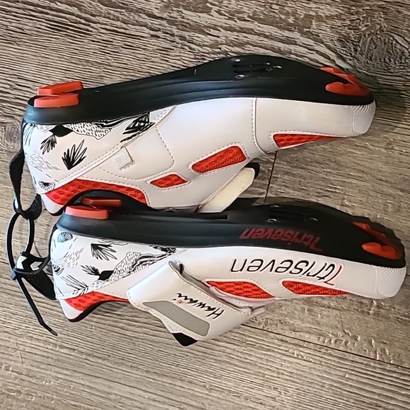 TriSeven Premium Nylon Triathlon Cycling Shoes Size EU 39, Women's 8, Men's 7 - Picture 6 of 7